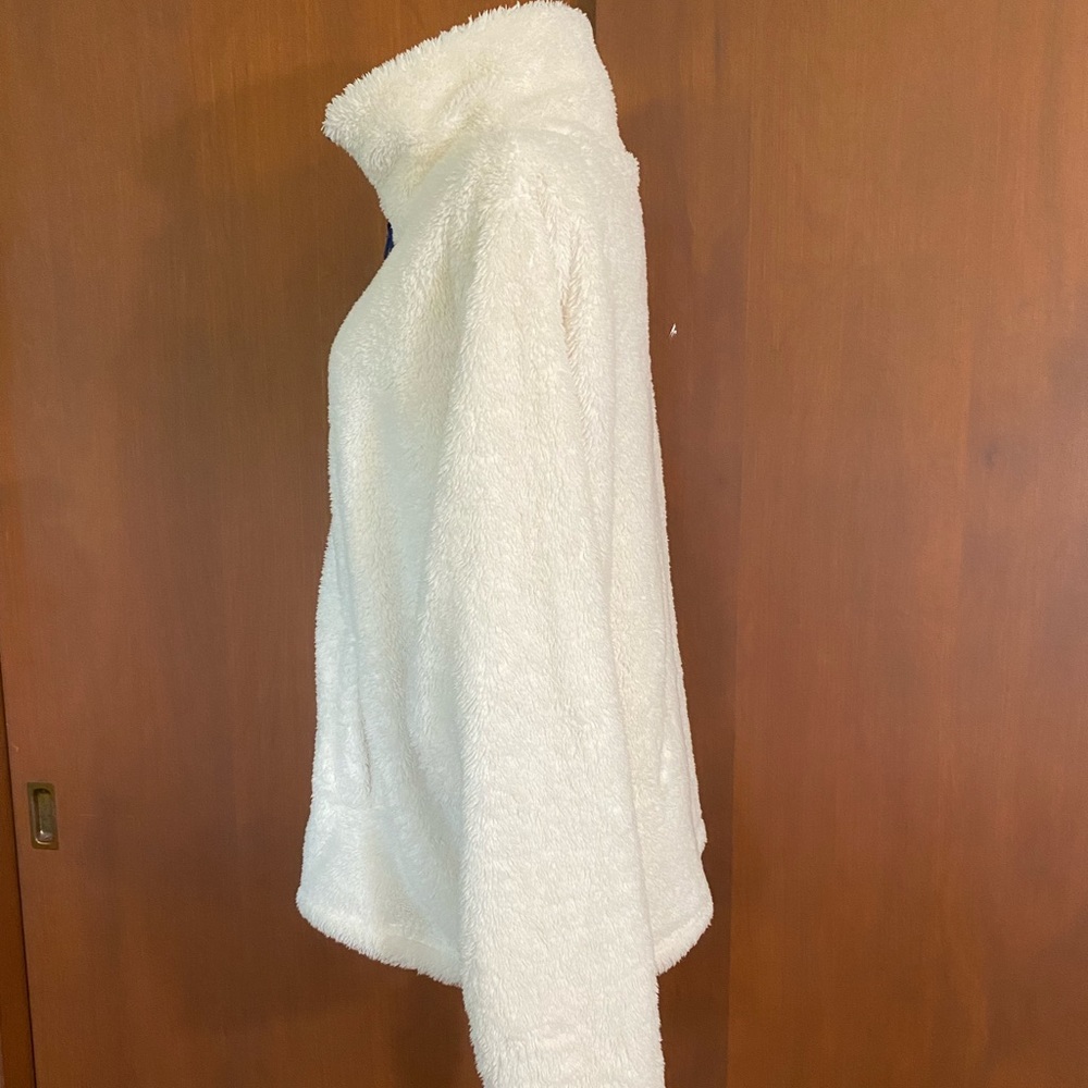 J Crew Factory 1/2 zip Sherpa pullover - Picture 3 of 5